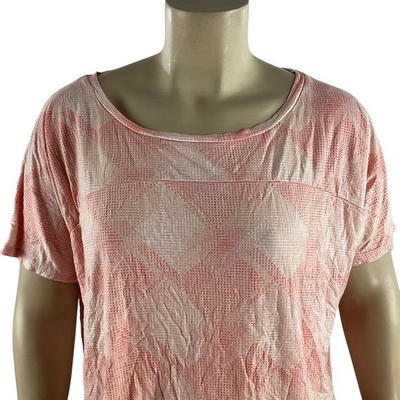 Old Navy Pink Geo Boxy Crop Top XXL - Picture 2 of 7